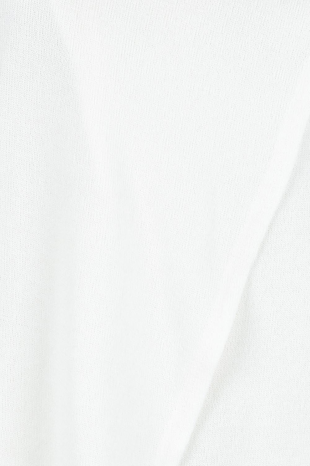 Product shot of the Crossing The Plains Snuggle Jumper in colour Ivory (White), detail