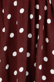 Product shot of the I Can Always Spot You Midi Dress in colour Chocspot, detail