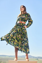 Winter Sun Cotton Maxi Dress – Mossgarden