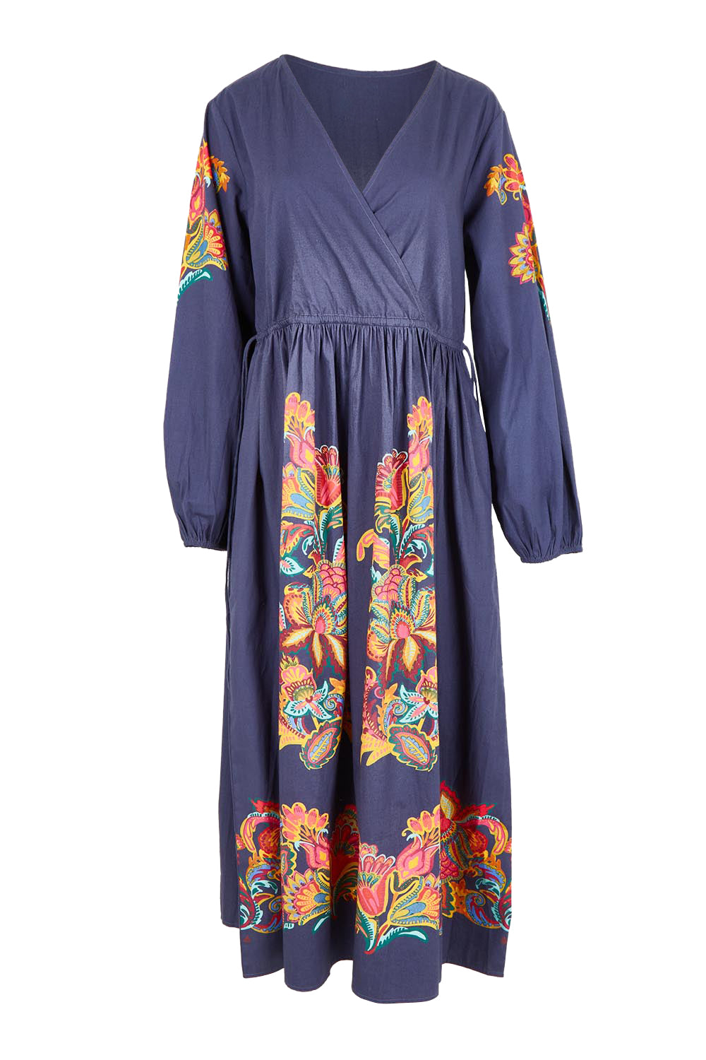 When Im With My Folk Cotton Dress – Navyfleur