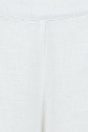 Product shot of the Broderie Delight Cotton Pants in colour White (White), detail