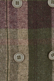 Forest Walk Checked Pea Coat – Mosscheck