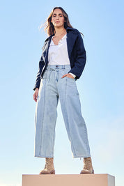 You Make Me Happy Barrel Leg Jeans – Denim