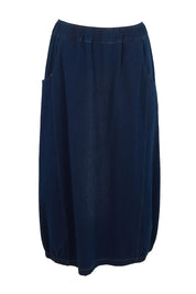 Bubble Delight Pull On Denim Look Skirt – Darkdenim