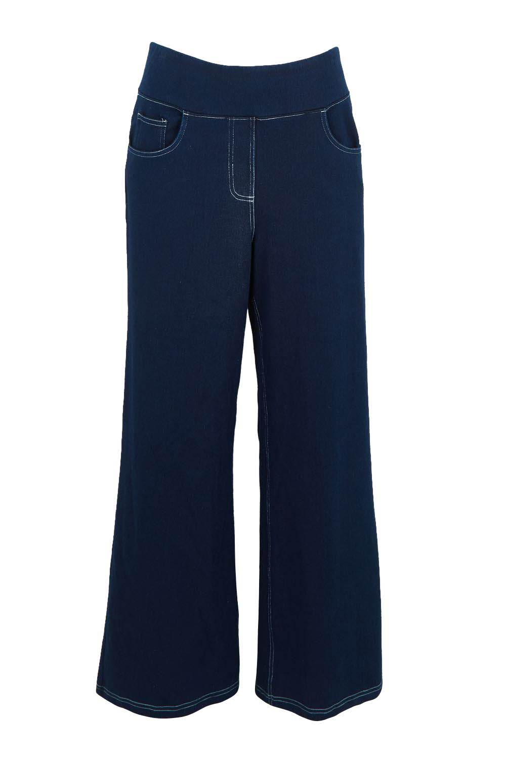 Comfort Me Pull On Faux Jeans – Darkdenim
