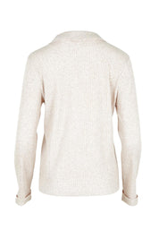 Easy Street Ribbed Long Sleeve Top – Sand