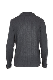 Easy Street Ribbed Long Sleeve Top – Smoke