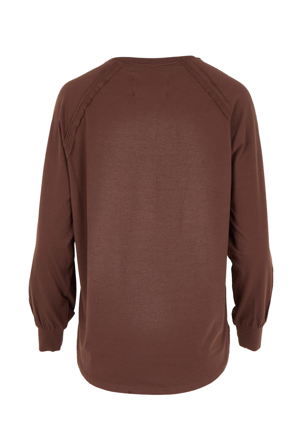 Cruising Through The Day Cotton Henley Top – Chocolate