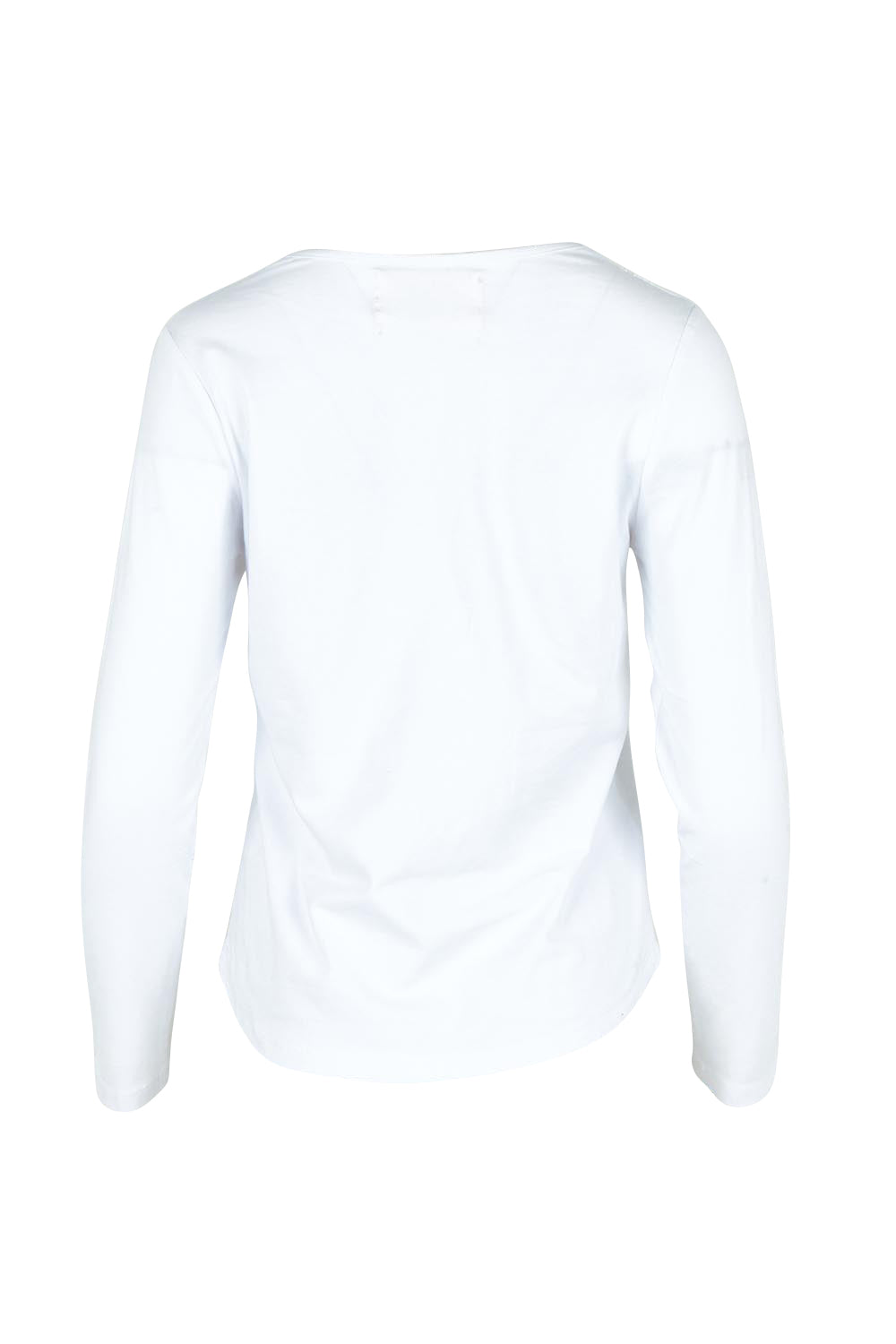 Feeling Lacey Cotton Long Sleeve Layering Tee – White