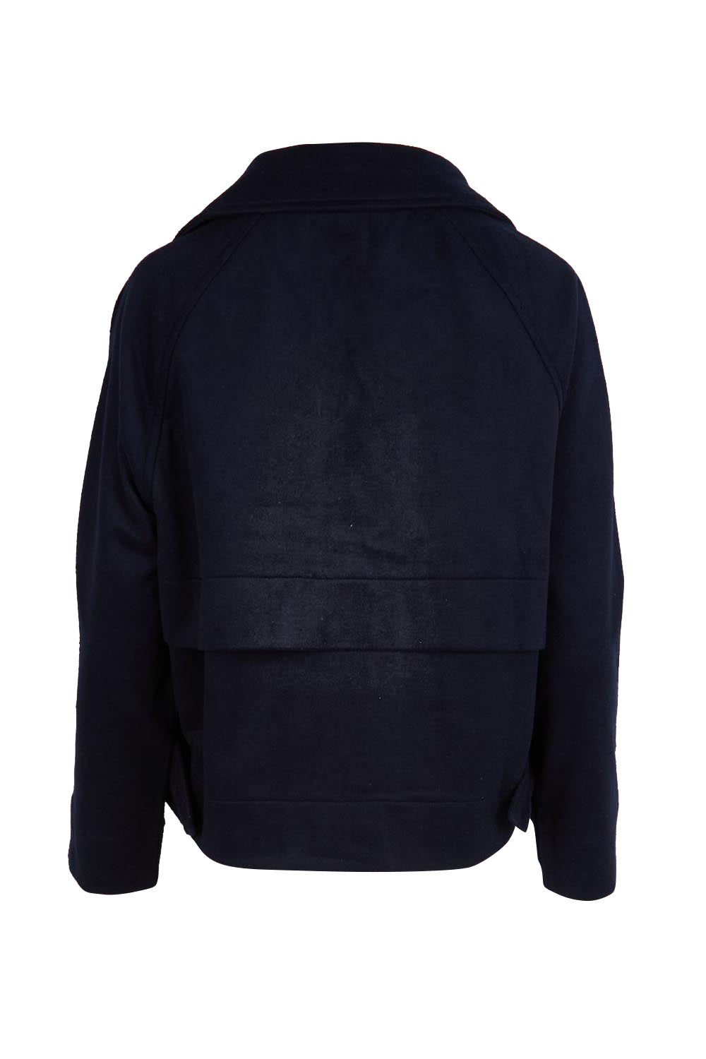 Errand Run Wool Blend Cropped Trench – Indigo
