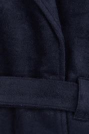 Errand Run Wool Blend Cropped Trench – Indigo