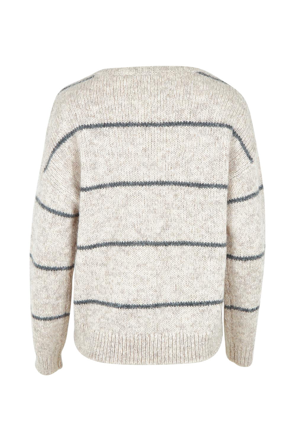 Morning Meadow Striped Sweater – Latte