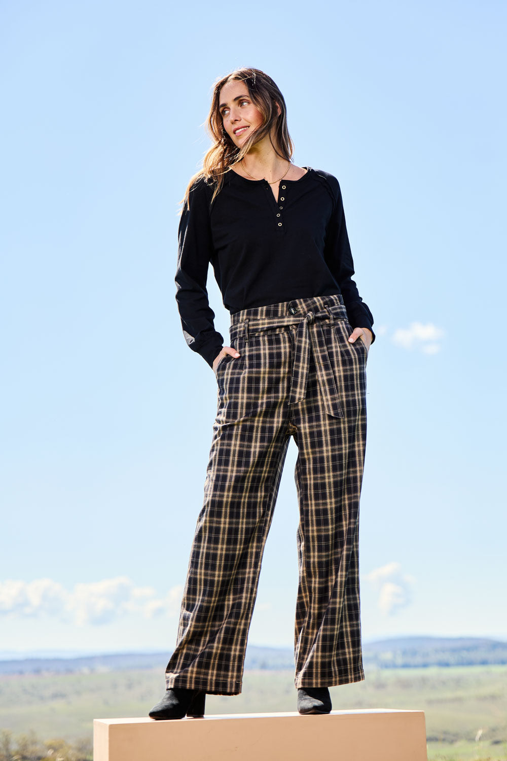 Just Checking In Pants – Blkcheck