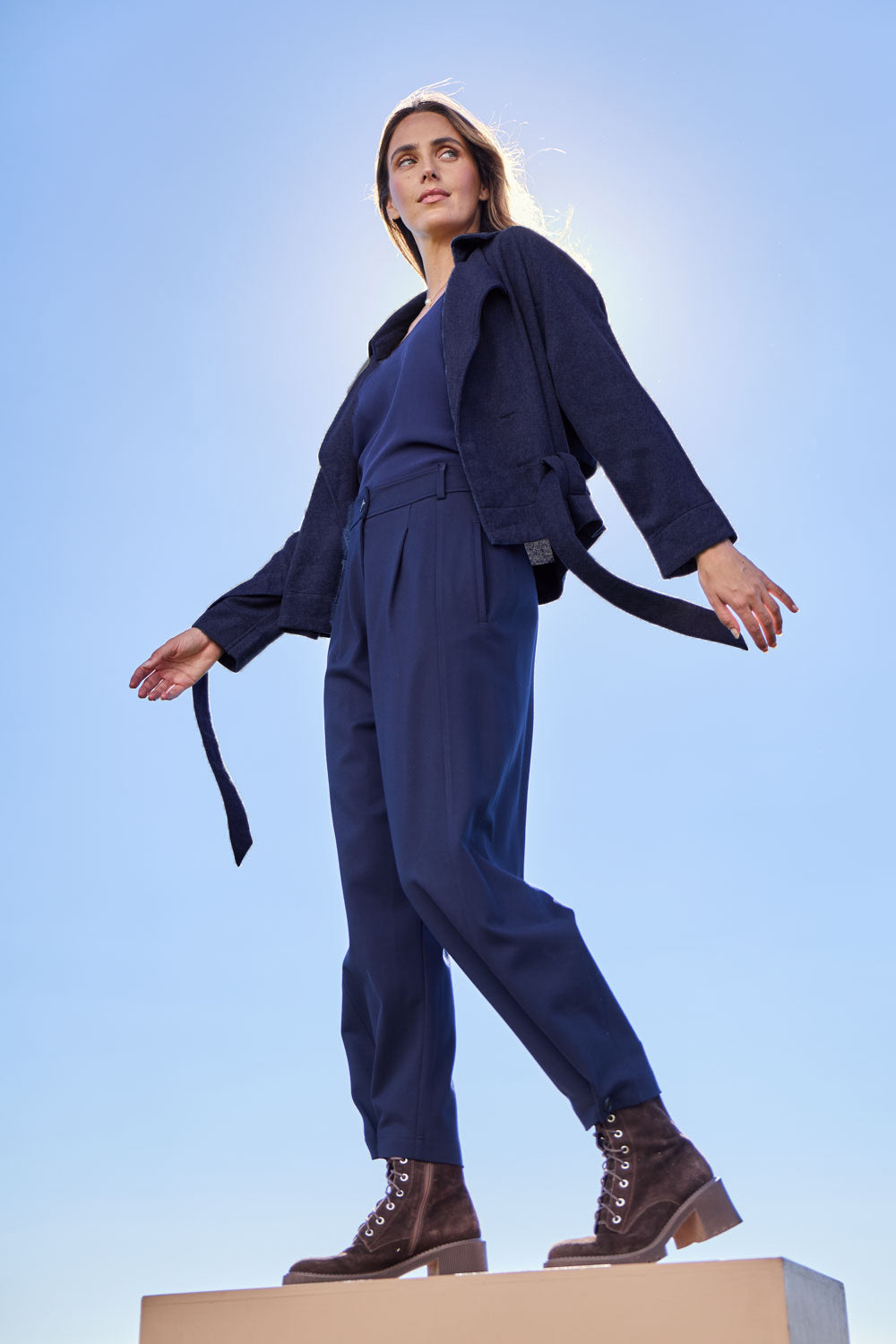 Button Me Up Ponte Pants – Darknavy