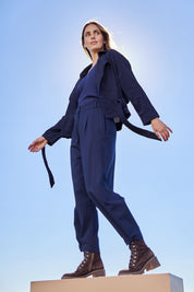 Button Me Up Ponte Pants – Darknavy