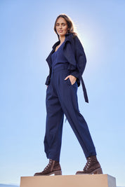 Button Me Up Ponte Pants – Darknavy