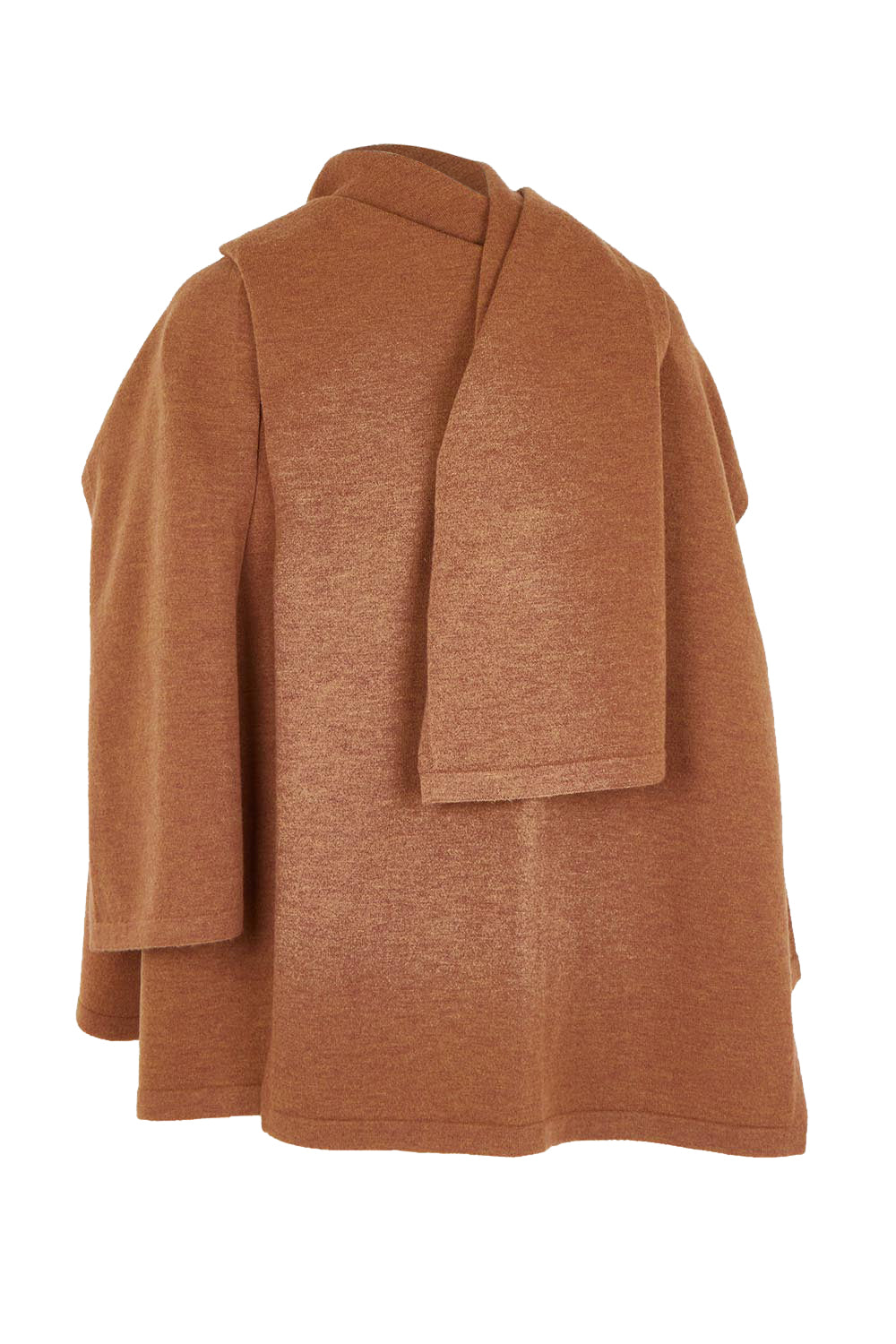 Braving The Cold Scarf Jacket – Chestnut