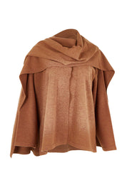 Braving The Cold Scarf Jacket – Chestnut