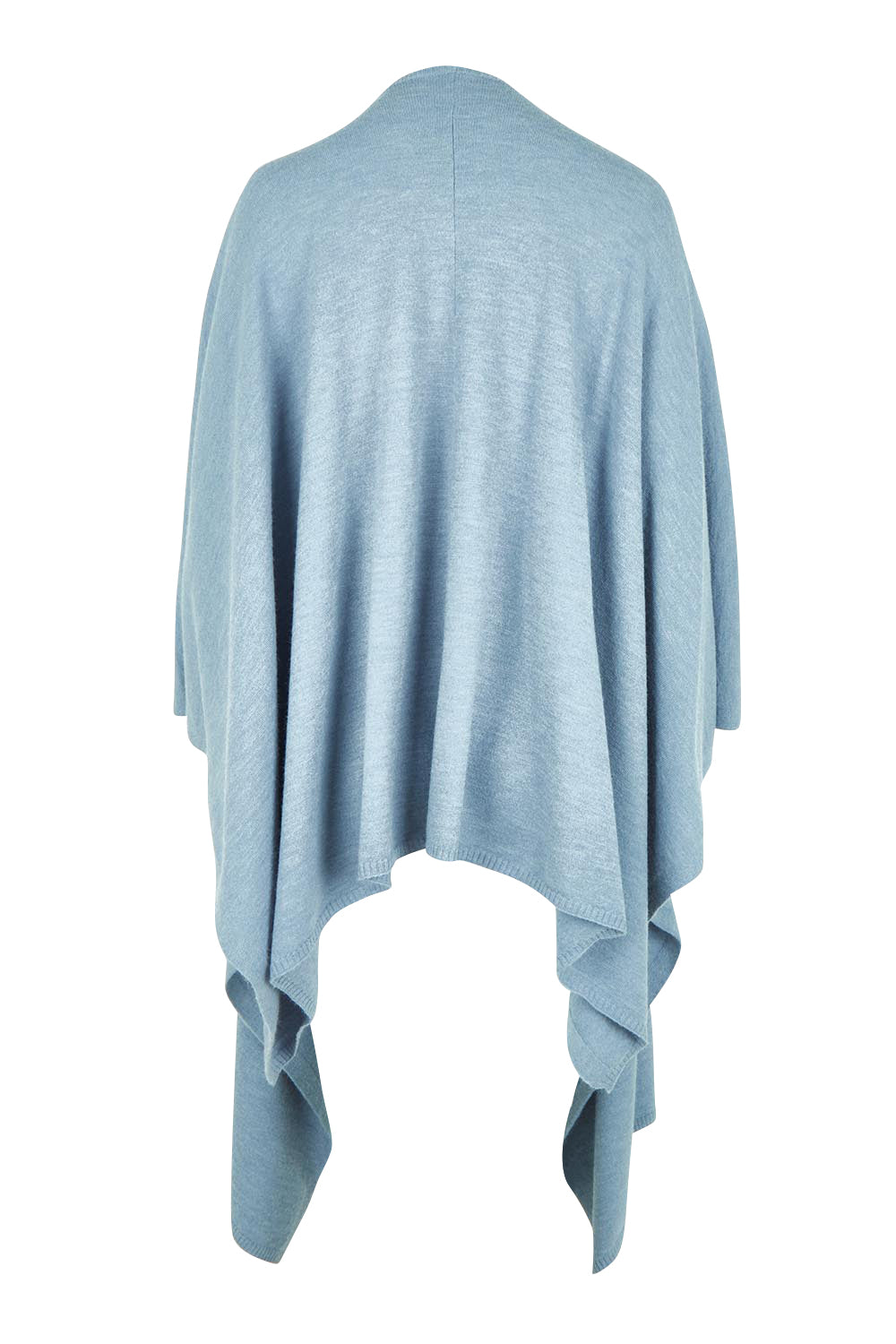 Wrap Me Up Knit Throw Cape – Denim