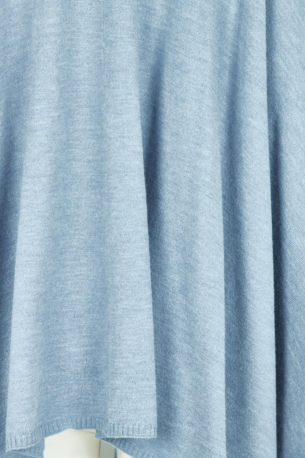 Wrap Me Up Knit Throw Cape – Denim