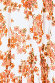 Product shot of the Love You Bunches Maxi Dress – Blossom in colour Blossom, showing detail
