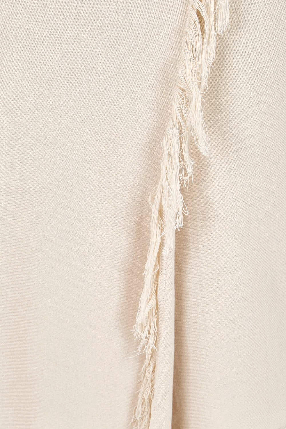 Product shot of the Summer Ready Cotton Overlay Knit Pants – Natural in colour Natural, showing detail