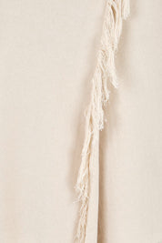 Product shot of the Summer Ready Cotton Overlay Knit Pants – Natural in colour Natural, showing detail