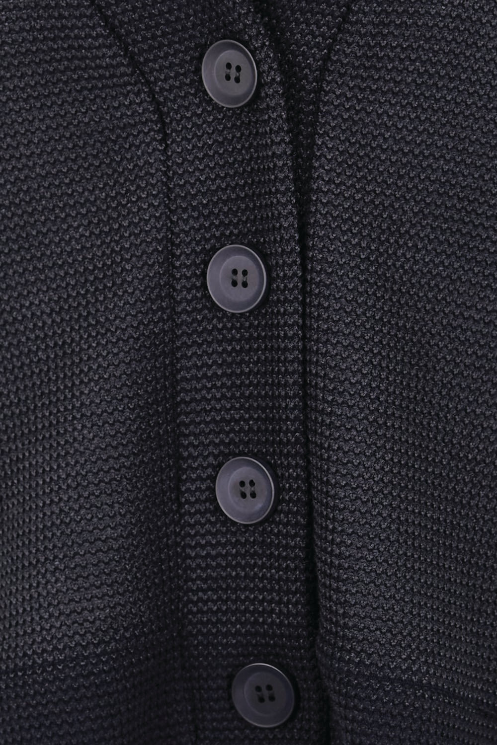 Product shot of the Easy Day Balloon Sleeve Cropped Cardi – Black in colour Black, showing detail