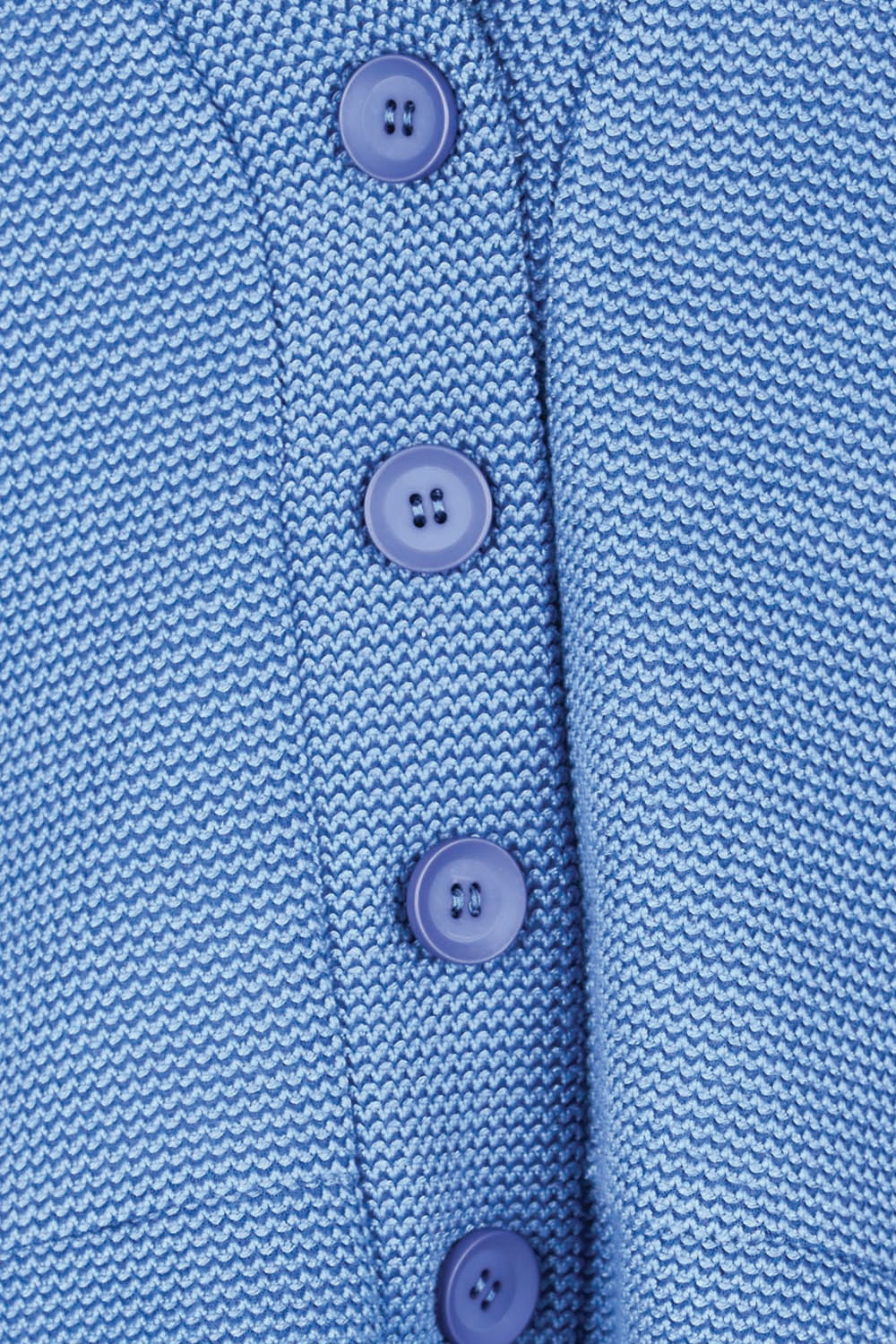 Product shot of the Easy Day Balloon Sleeve Cropped Cardi – Skyblue in colour Skyblue, showing detail