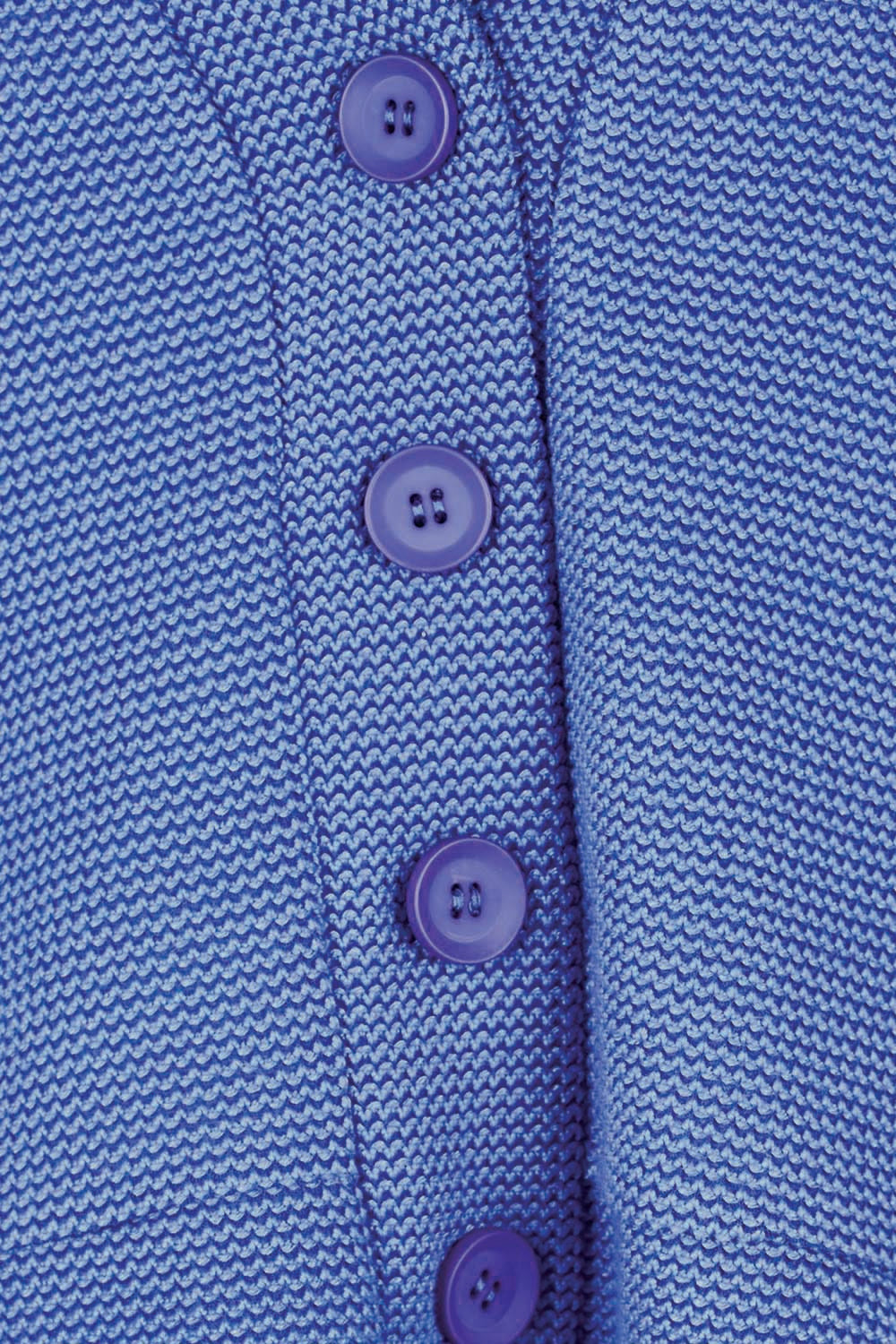 Product shot of the Easy Day Balloon Sleeve Cropped Cardi – Skyblue in colour Skyblue, showing detail