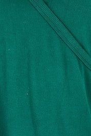 Product shot of the Cross My Heart Sweater – Green in colour Green, showing detail
