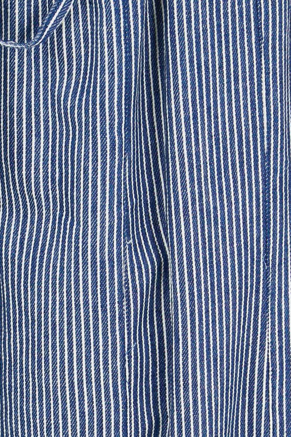 Product shot of the Errand Run Cotton Pull On Pants – Bluestripe in colour Bluestripe, showing detail