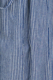 Product shot of the Errand Run Cotton Pull On Pants – Bluestripe in colour Bluestripe, showing detail