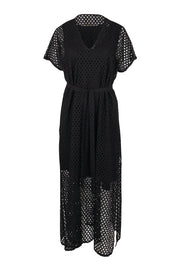 Product shot of the Wear Your Own Way Maxi Dress – Black in colour Black, from the front