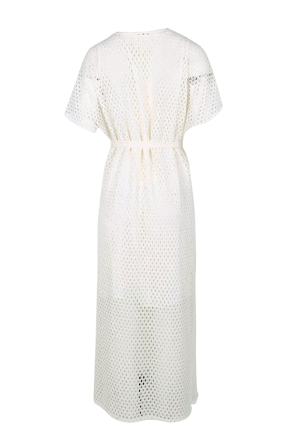 Product shot of the Wear Your Own Way Maxi Dress – White in colour White, from the back