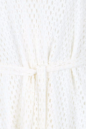 Product shot of the Wear Your Own Way Maxi Dress – White in colour White, showing detail