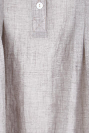 Product shot of the Pleated Delight Cotton Blouse – Latte in colour Latte, showing detail