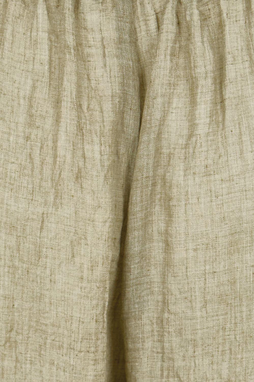 Product shot of the Floating Through The Day Pants  - Olive in colour Olive, showing detail