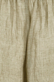 Product shot of the Floating Through The Day Pants  - Olive in colour Olive, showing detail