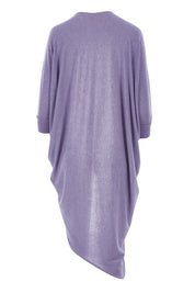 Product shot of the Falling For You Cardi in colour Dusk (Blue), from the back