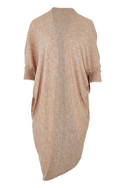 Product shot of the Falling For You Cardi in colour Natural, from the front