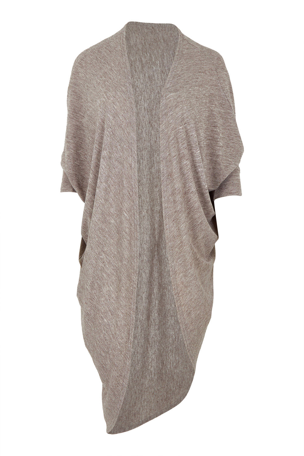 Product shot of the Falling For You Cardi in colour Rock, from the front