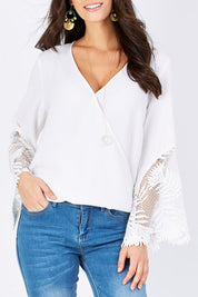 Preloved Cross My Heart Top - White
