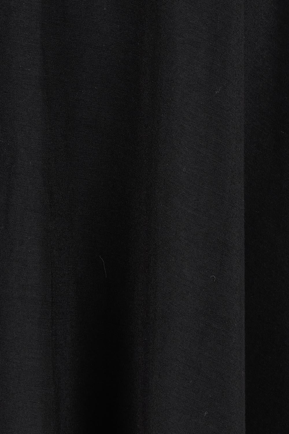 Product shot of the Long Sleeve Softly Swinging Bamboo Tee in colour Black (Black), detail