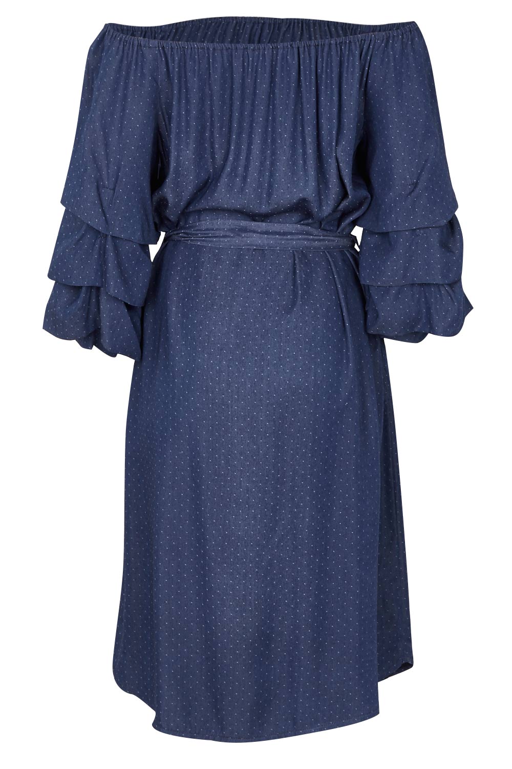 Preloved Ruffled Feathers Dress - Spot