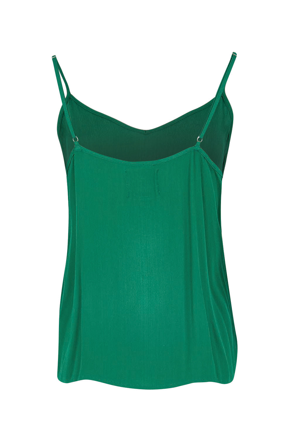 Product shot of the Runaway Top – Emerald in colour Emerald, from the back