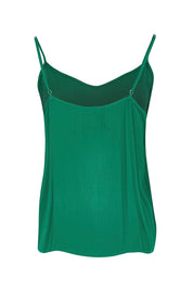 Product shot of the Runaway Top – Emerald in colour Emerald, from the back
