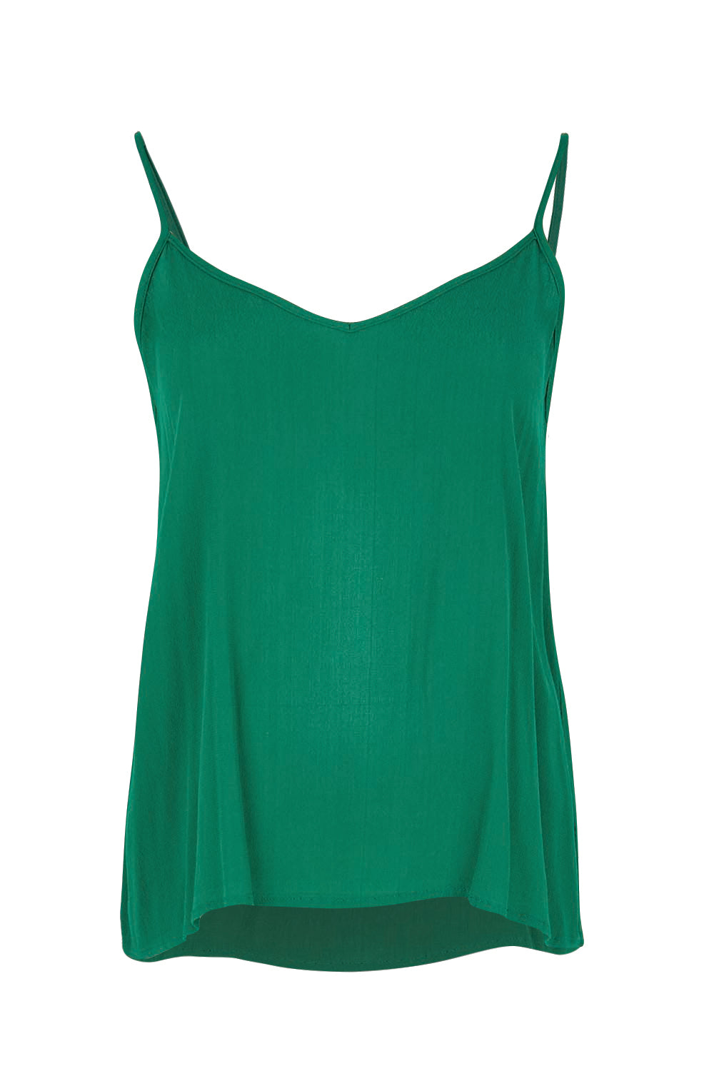 Product shot of the Runaway Top – Emerald in colour Emerald, from the front