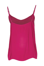Product shot of the Runaway Top – Plum in colour Plum, from the back