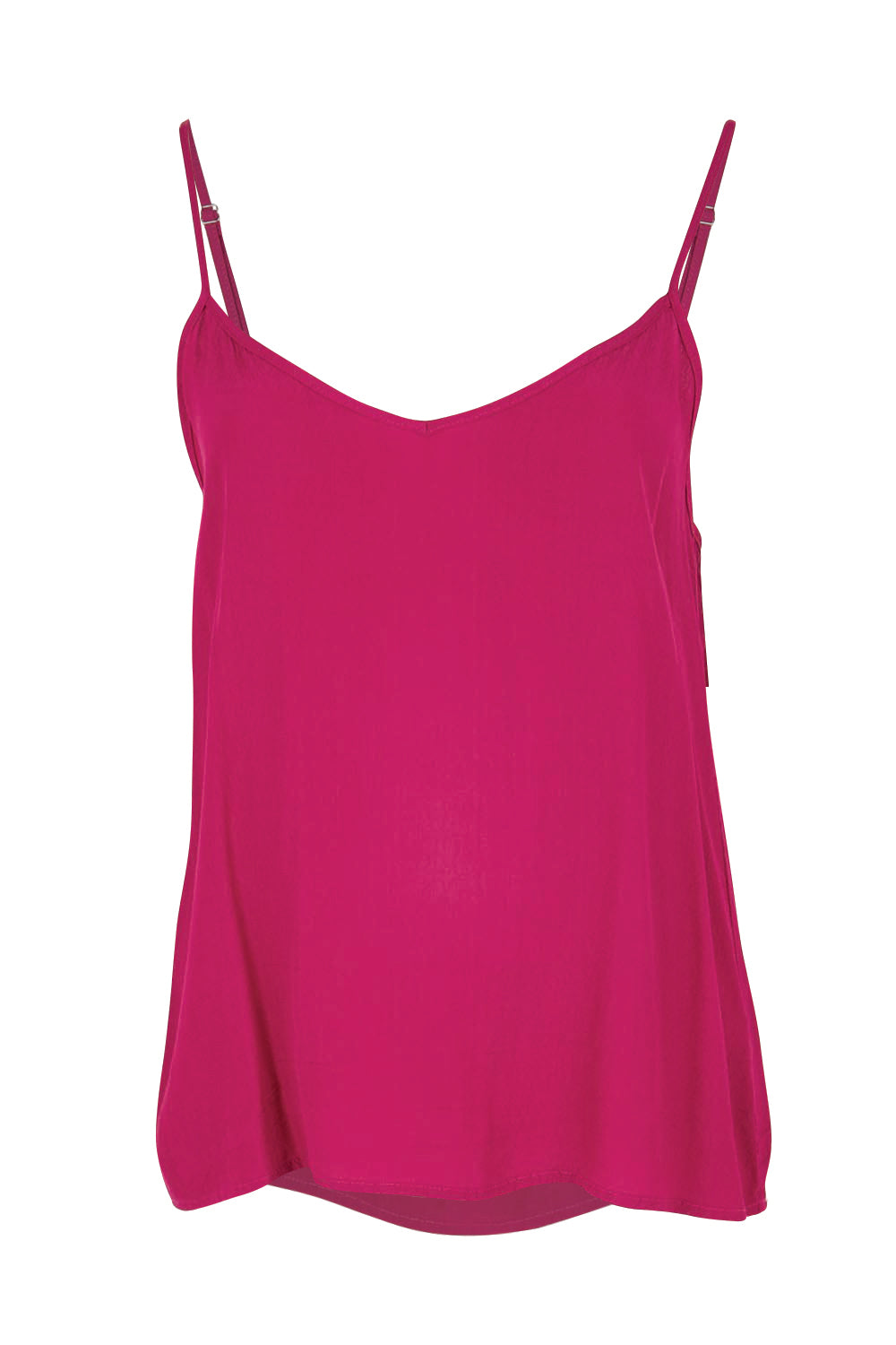 Product shot of the Runaway Top – Plum in colour Plum, from the front